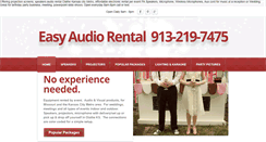 Desktop Screenshot of easyaudiorental.com