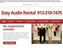 Tablet Screenshot of easyaudiorental.com